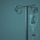 IV drip on a stainless steel stand — 5-day medical detox in residential rehab