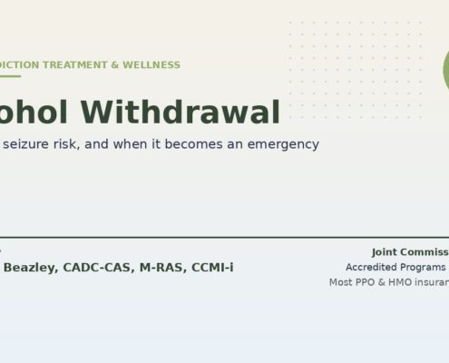 Alcohol withdrawal timeline, seizure and DT risk, and when to seek medical detox from Bodhi. Reviewed by Jonathan Beazley, CADC-CAS. Joint Commission and CARF accredited programs.