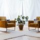 Two chairs in a living-room-style therapy space — EMDR trauma processing in residential addiction treatment
