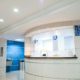 Hospital lobby and reception — residential stabilization for methamphetamine psychosis